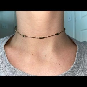 gold american eagle choker!